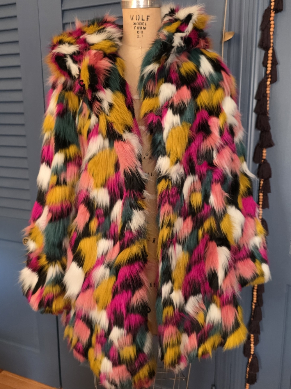 SpiritHoods Collector's Edition Monarch Butterfly Faux Fur Coat - Picture 3 of 13